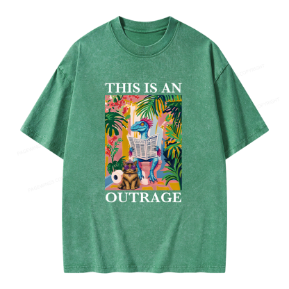Pagewing Sci Fi Books Lover Unisex Washed T-shirt