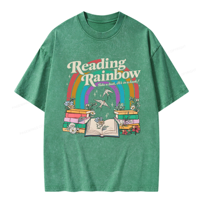 Pagewings Take A Look It's In A Book Unisex Washed T-shirt