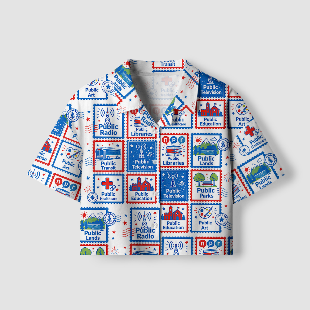 Pagewings Public Libraries Women's Camp Shirt