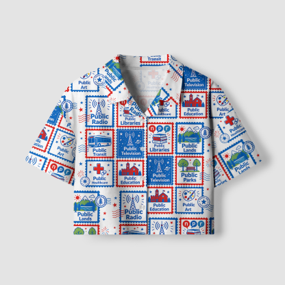 Pagewings Public Libraries Women's Camp Shirt