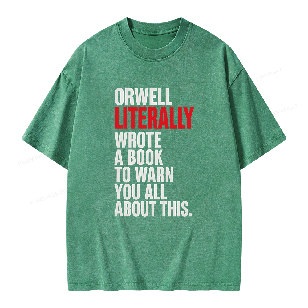 Pagewing I Literally Wrote A Book To Warn You All About This Unisex Washed T-shirt