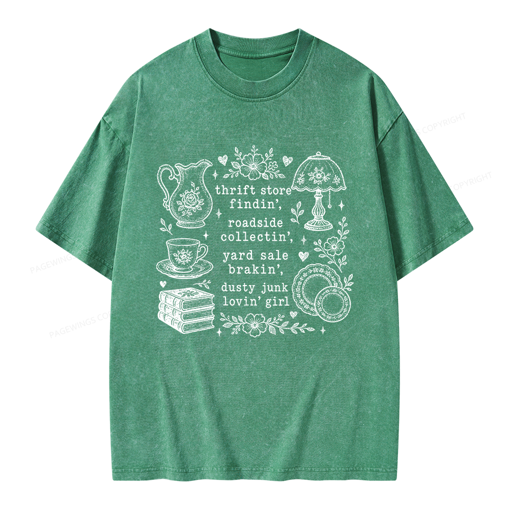 Pagewing Antique Lover Unisex Washed T-shirt