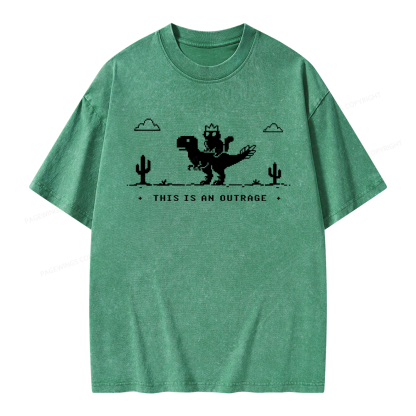 Pagewing Sci Fi Books Lover Unisex Washed T-shirt