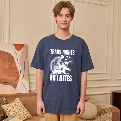 Pagewings Soft Inclusive Trans Rights 15860 Bookish Unisex Heather T-Shirt