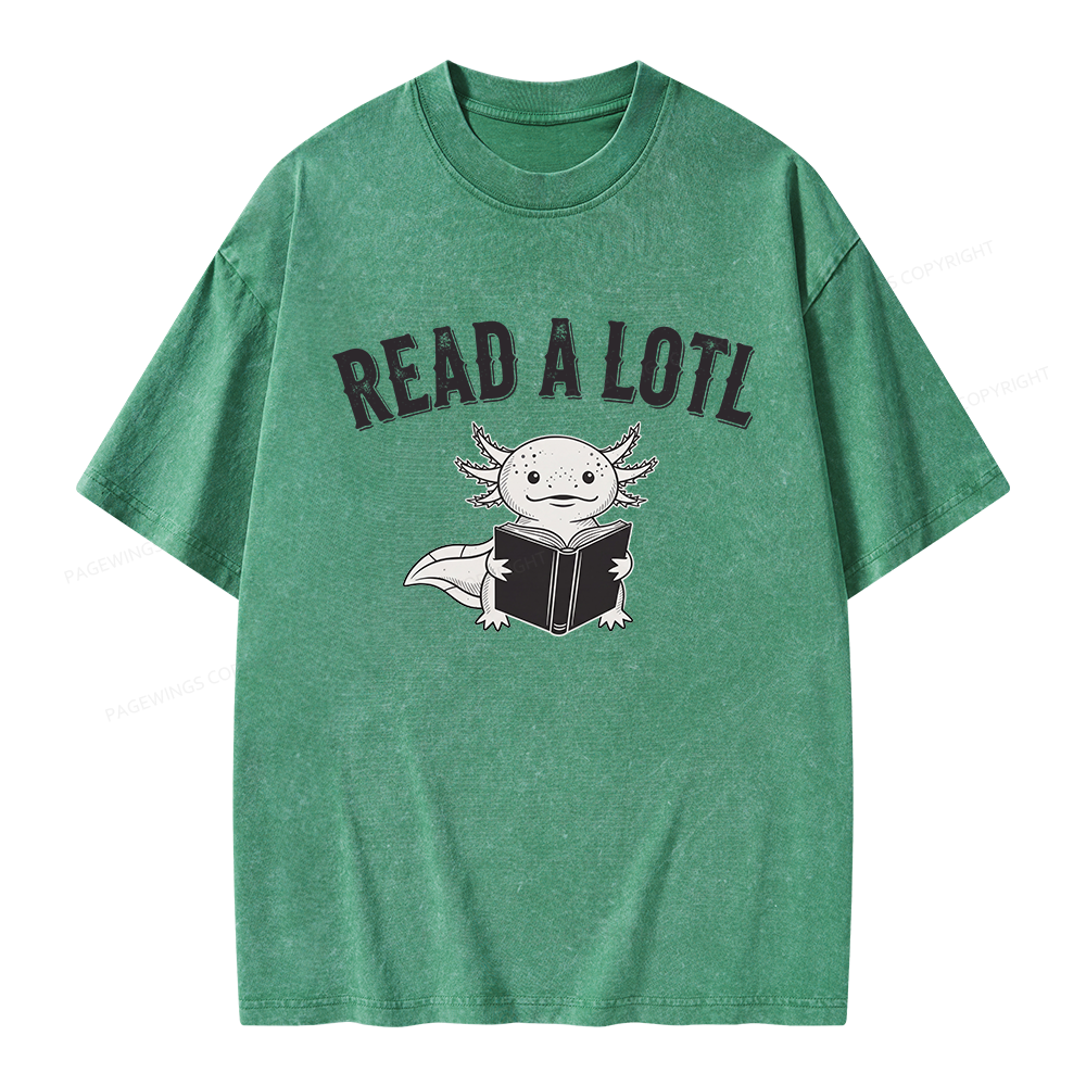 Pagewing Read A Lotl Unisex Washed T-shirt