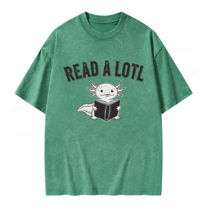 Pagewing Read A Lotl Unisex Washed T-shirt