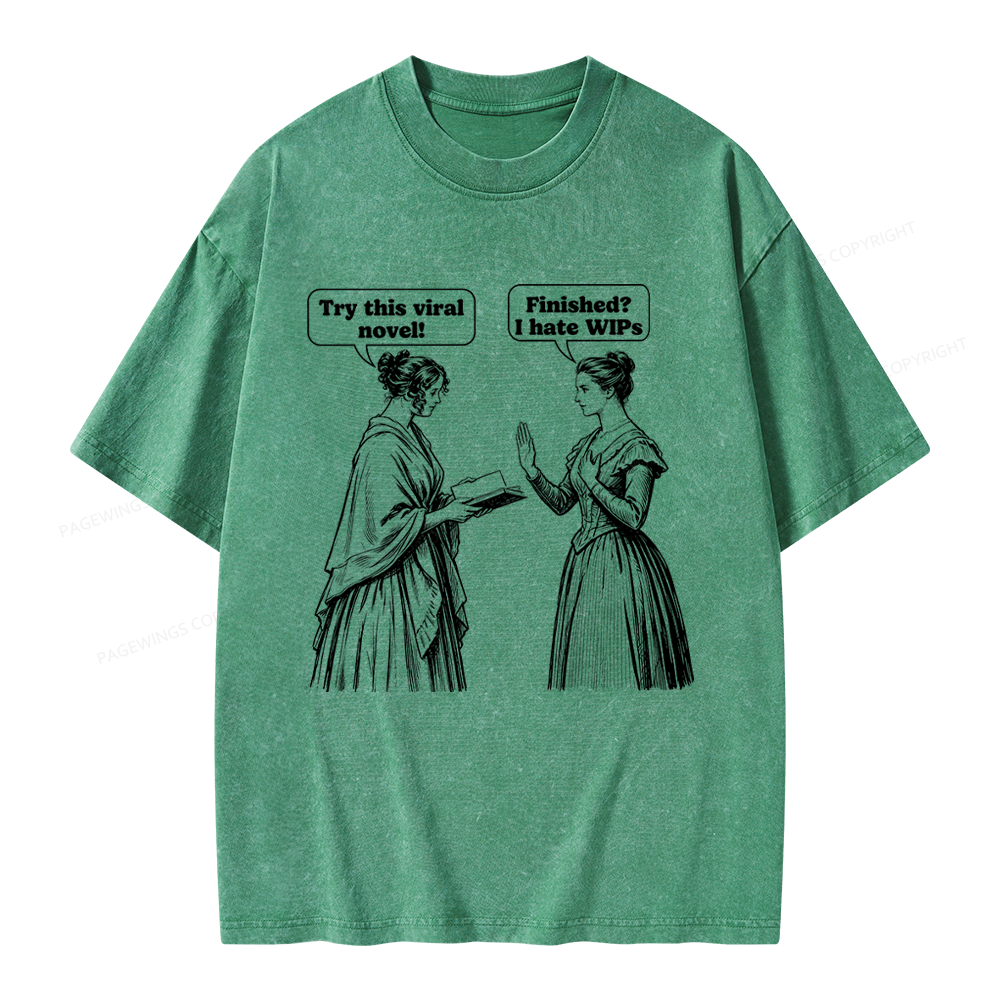Pagewing Books Lover Unisex Washed T-shirt