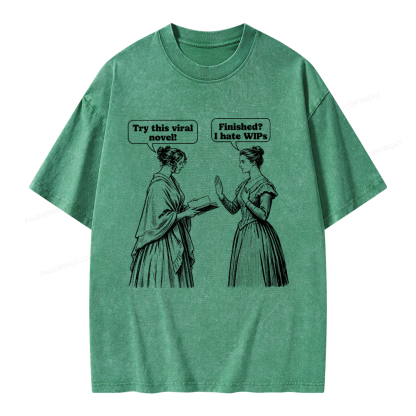 Pagewing Books Lover Unisex Washed T-shirt
