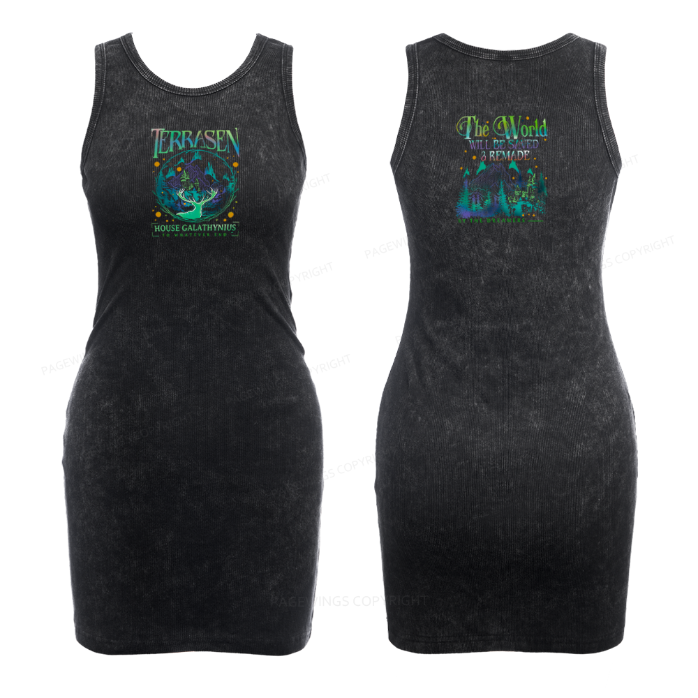 Pagewings Fantasy Bookish Bodycon Tank Dress