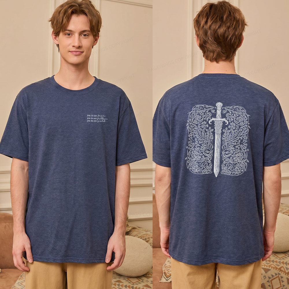 Pagewings Soft Reading Fantasy 11563 Bookish Unisex Heather T-Shirt