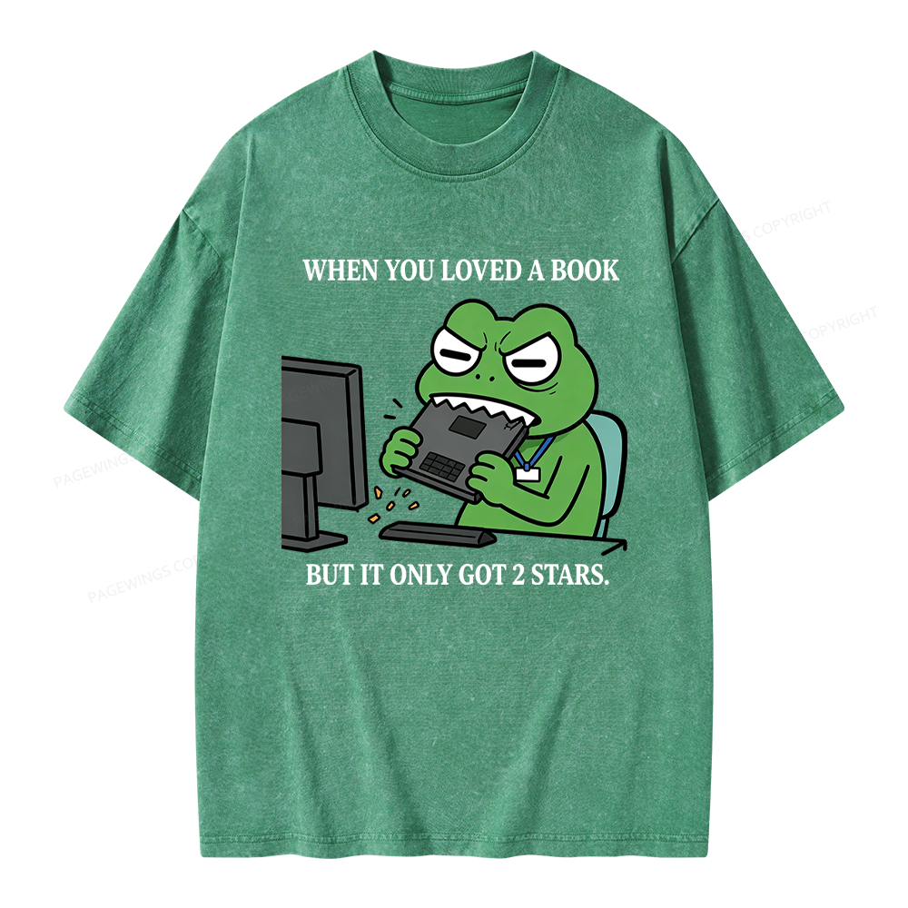 Pagewing When You Loved a Book Unisex Washed T-shirt