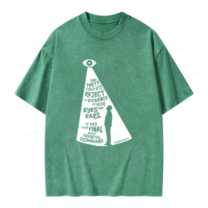 Pagewings Dystopia Quote Unisex Washed T-shirt