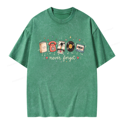 Pagewing Never Forget Unisex Washed T-shirt