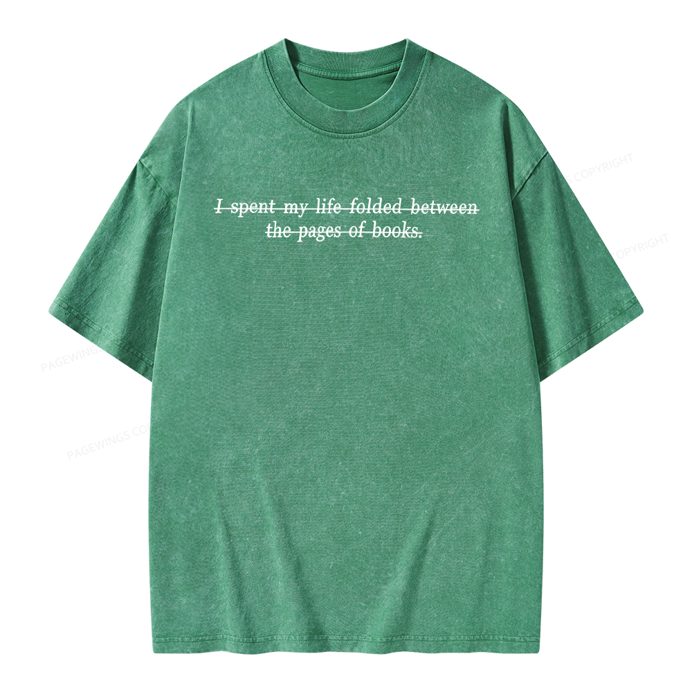 Pagewing Bookish Reader Unisex Washed T-shirt