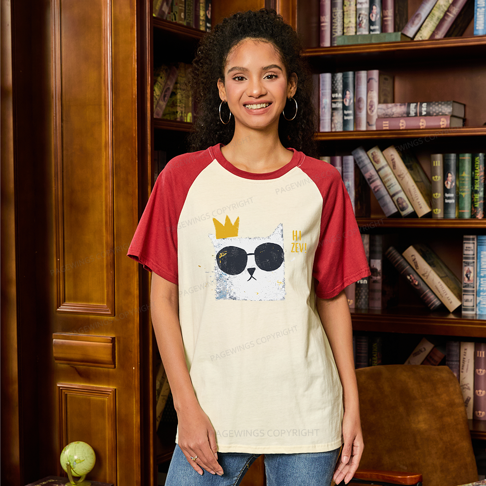 Pagewings Sci Fi Book Lover 15467 Bookish Raglan T-shirt