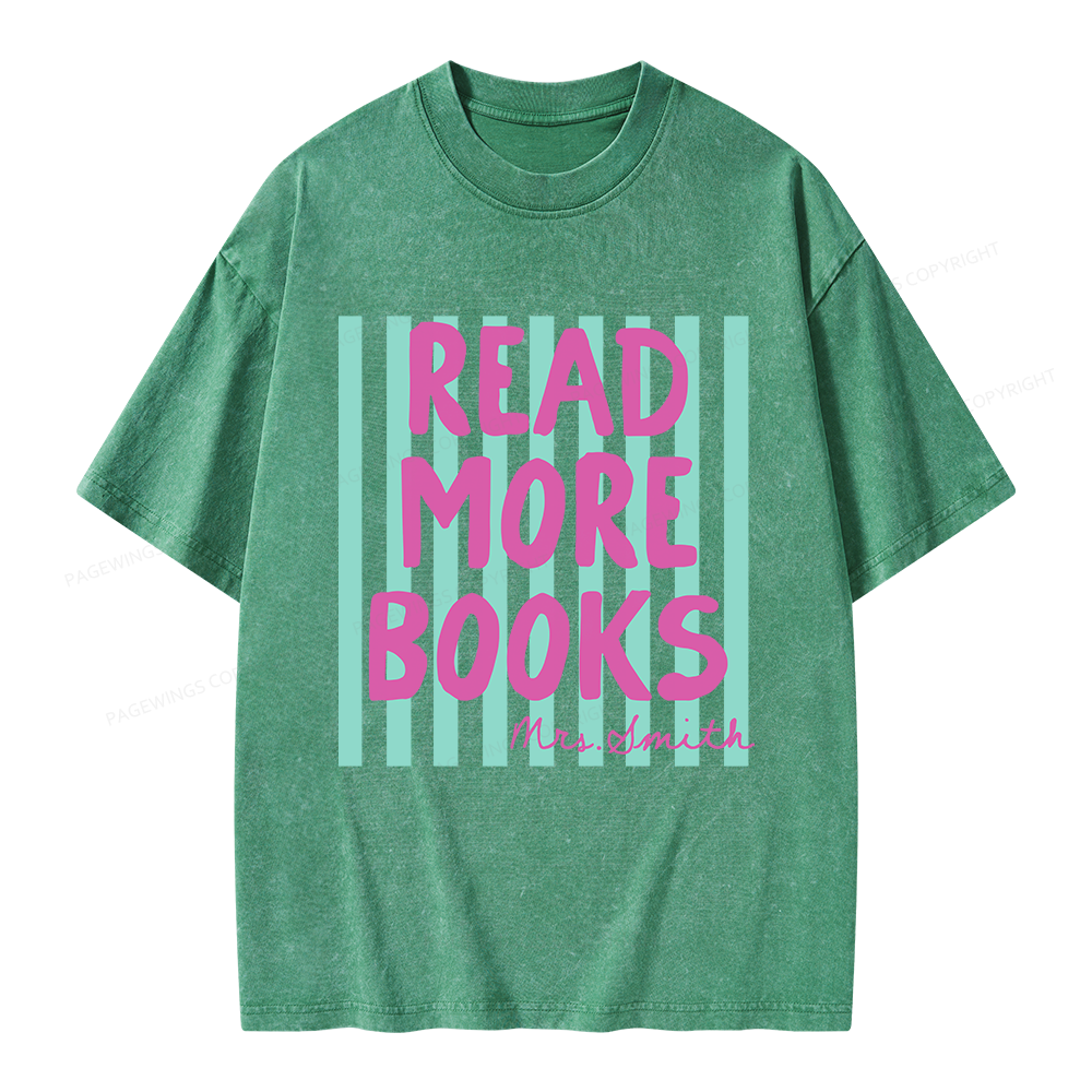 Pagewing Personalized Reading Unisex Washed T-shirt