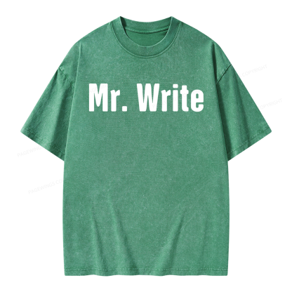 Pagewing Funny Novelist Writer Unisex Washed T-shirt
