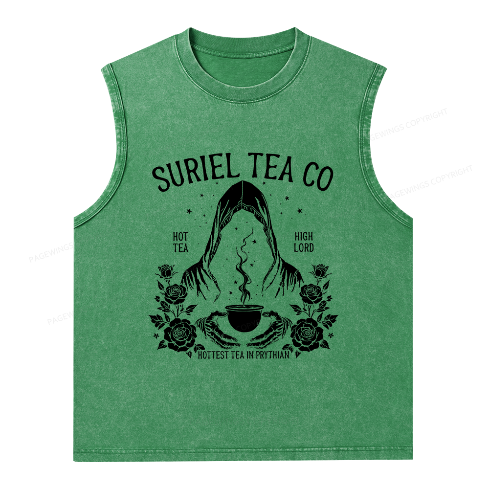 Pagewings Fantasy Reader Unisex Washed Tank Top