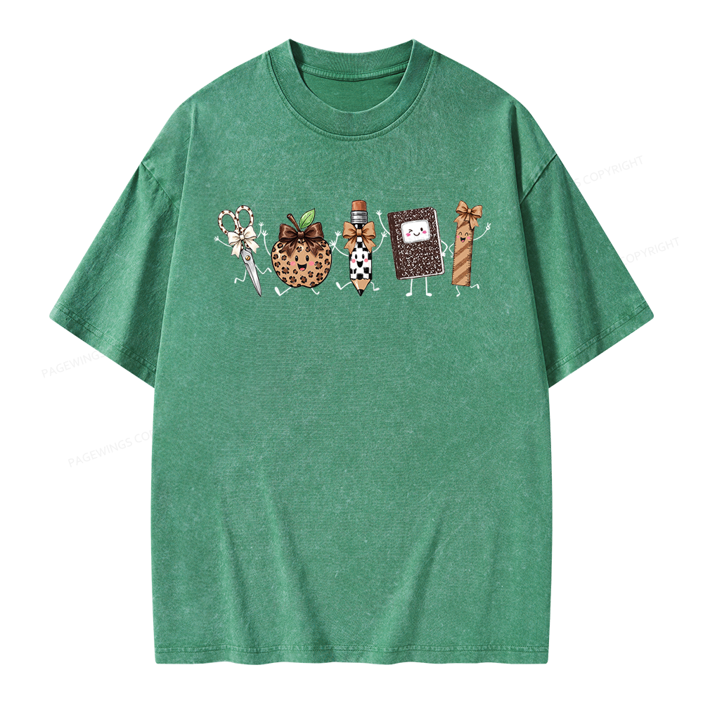 Pagewings It's a Good Day for Learning Unisex Washed T-shirt