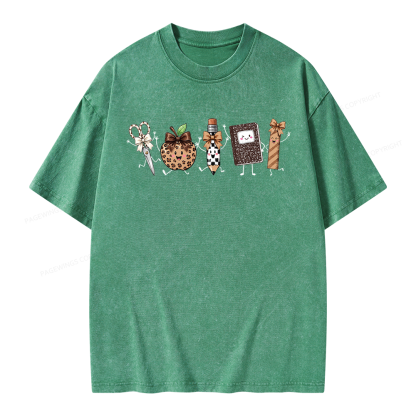 Pagewings It's a Good Day for Learning Unisex Washed T-shirt