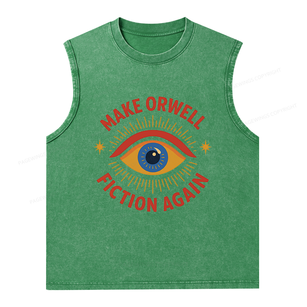 Pagewings Dystopia Quote16117 Bookish Unisex Washed Tank Top