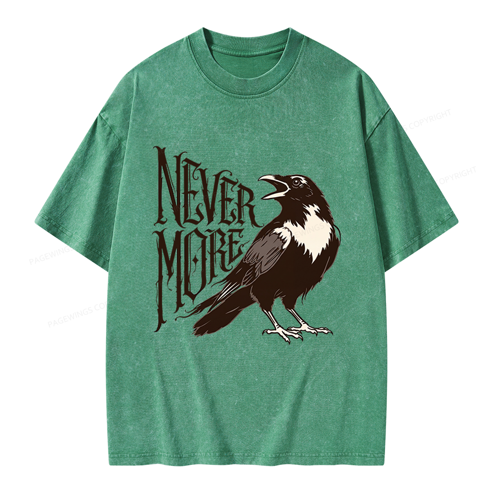 Pagewing Nevermore Unisex Washed T-shirt