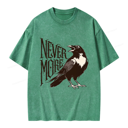 Pagewing Nevermore Unisex Washed T-shirt