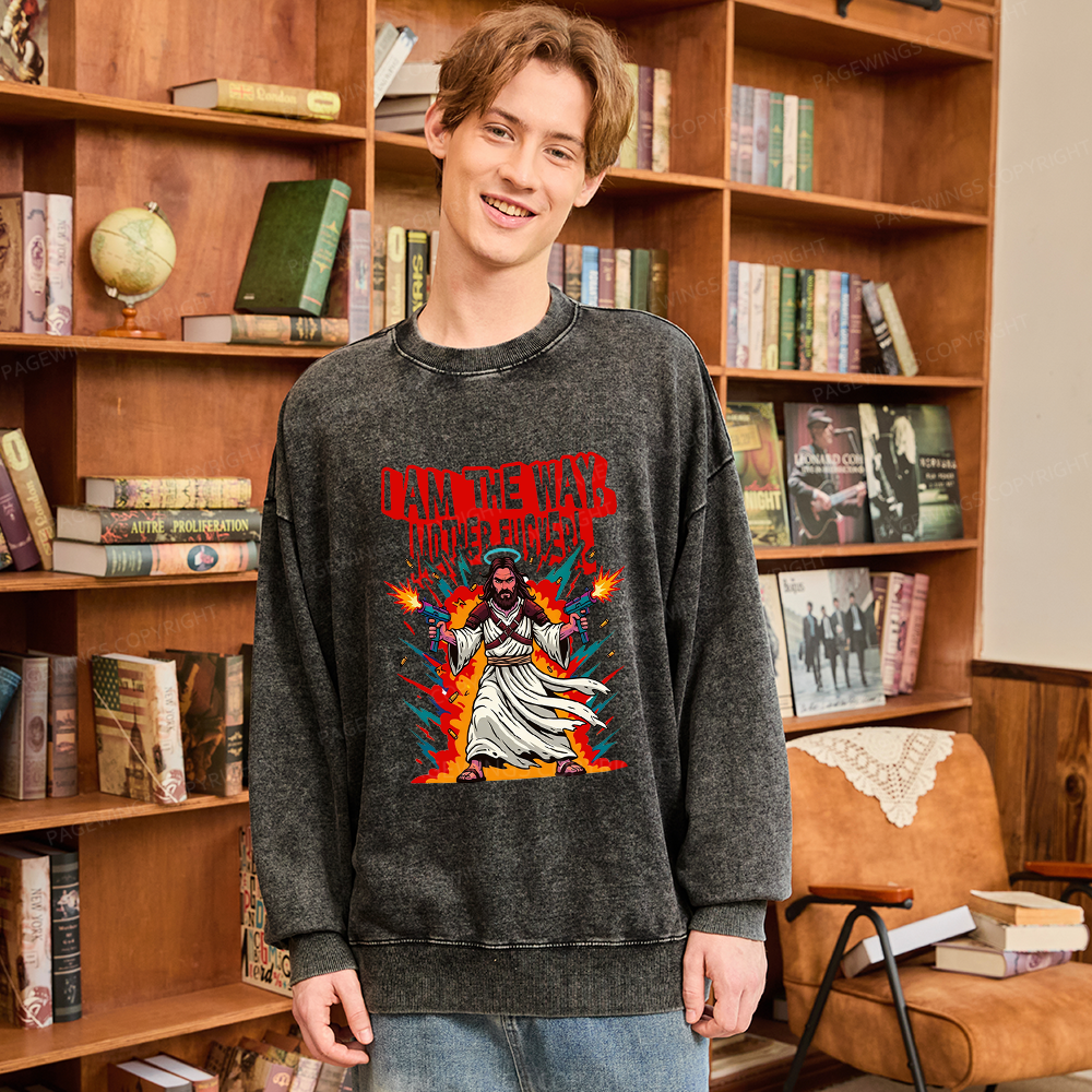Pagewings I Am The Way Unisex Washed Sweatshirt