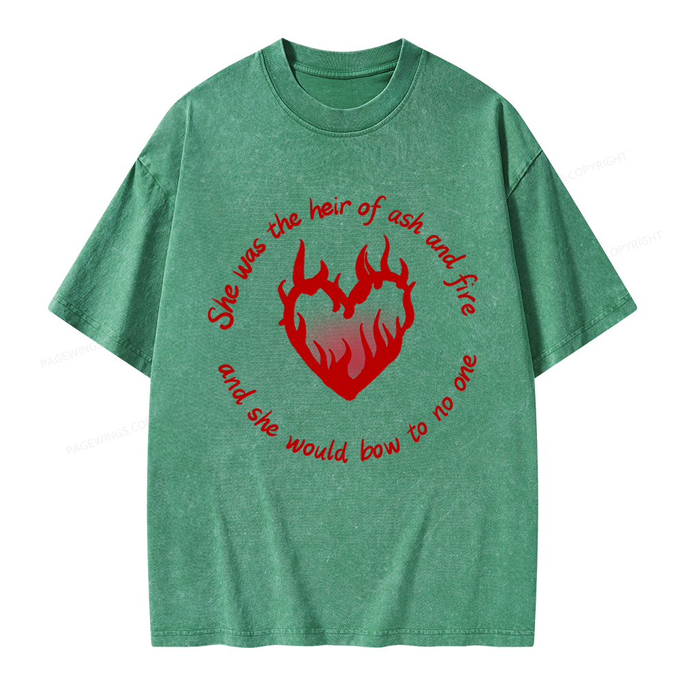 Pagewing Fantasy Book Lover Unisex Washed T-shirt