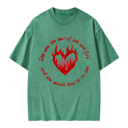 Pagewing Fantasy Book Lover Unisex Washed T-shirt