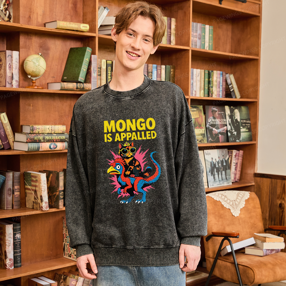 Pagewings Sci-Fi Book Lover Unisex Washed Sweatshirt