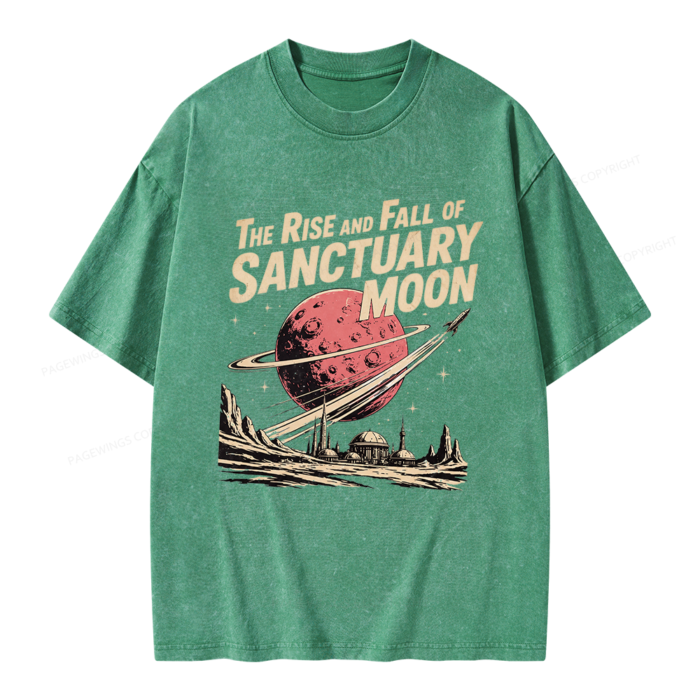 Pagewing Sanctuary Moon Unisex Washed T-shirt