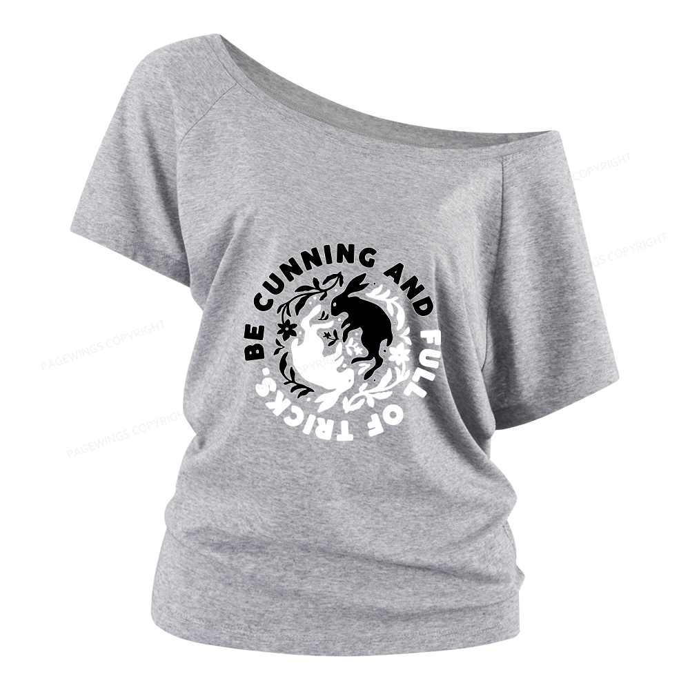 Pagewings Be Cunning And Full Of Tricks Women Off Shoulder T-shirts
