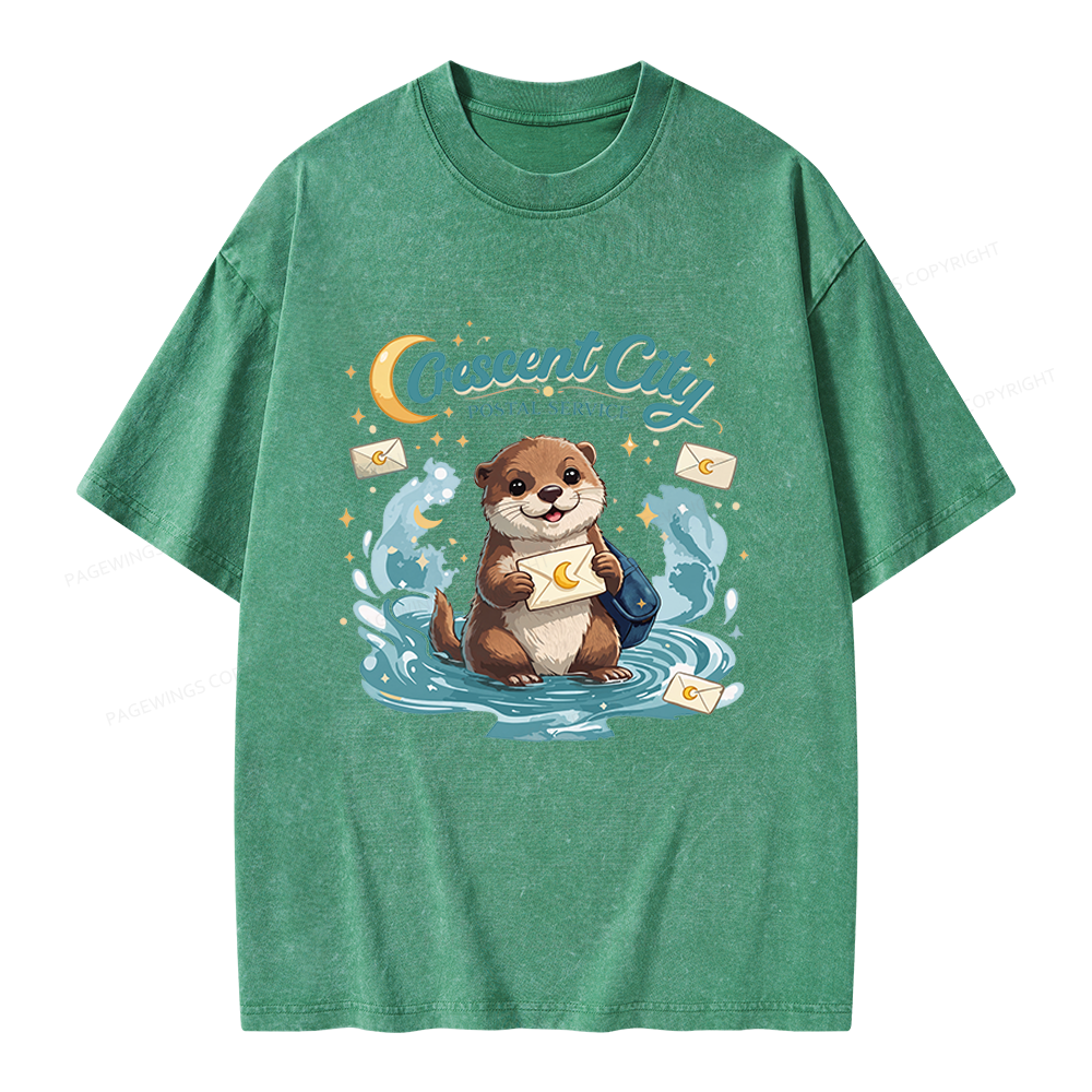 Pagewings Fantasy Book Lover Unisex Washed T-shirt