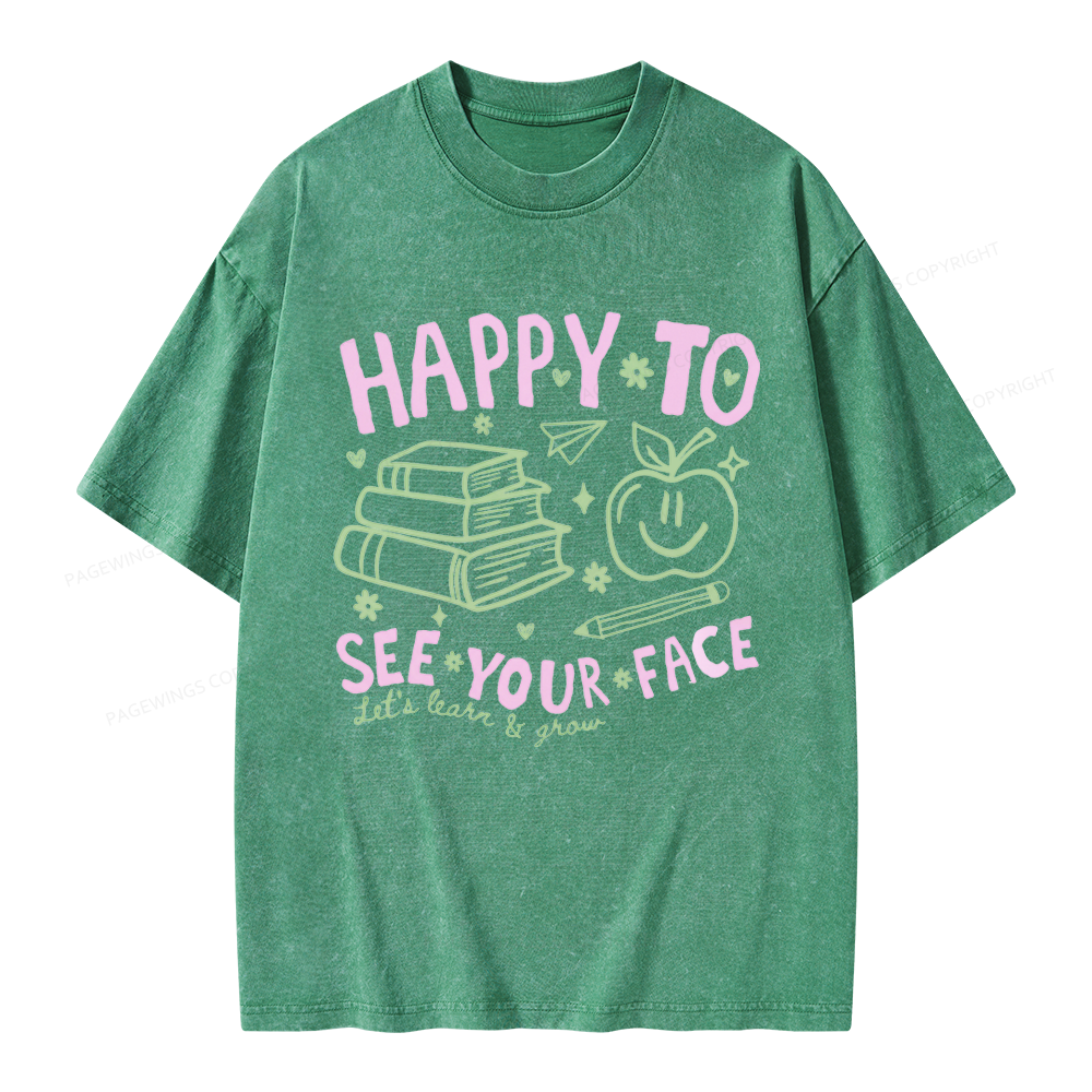 Pagewings Back to School Unisex Washed T-shirt