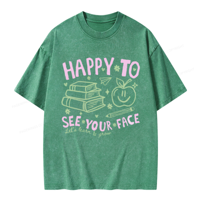 Pagewings Back to School Unisex Washed T-shirt