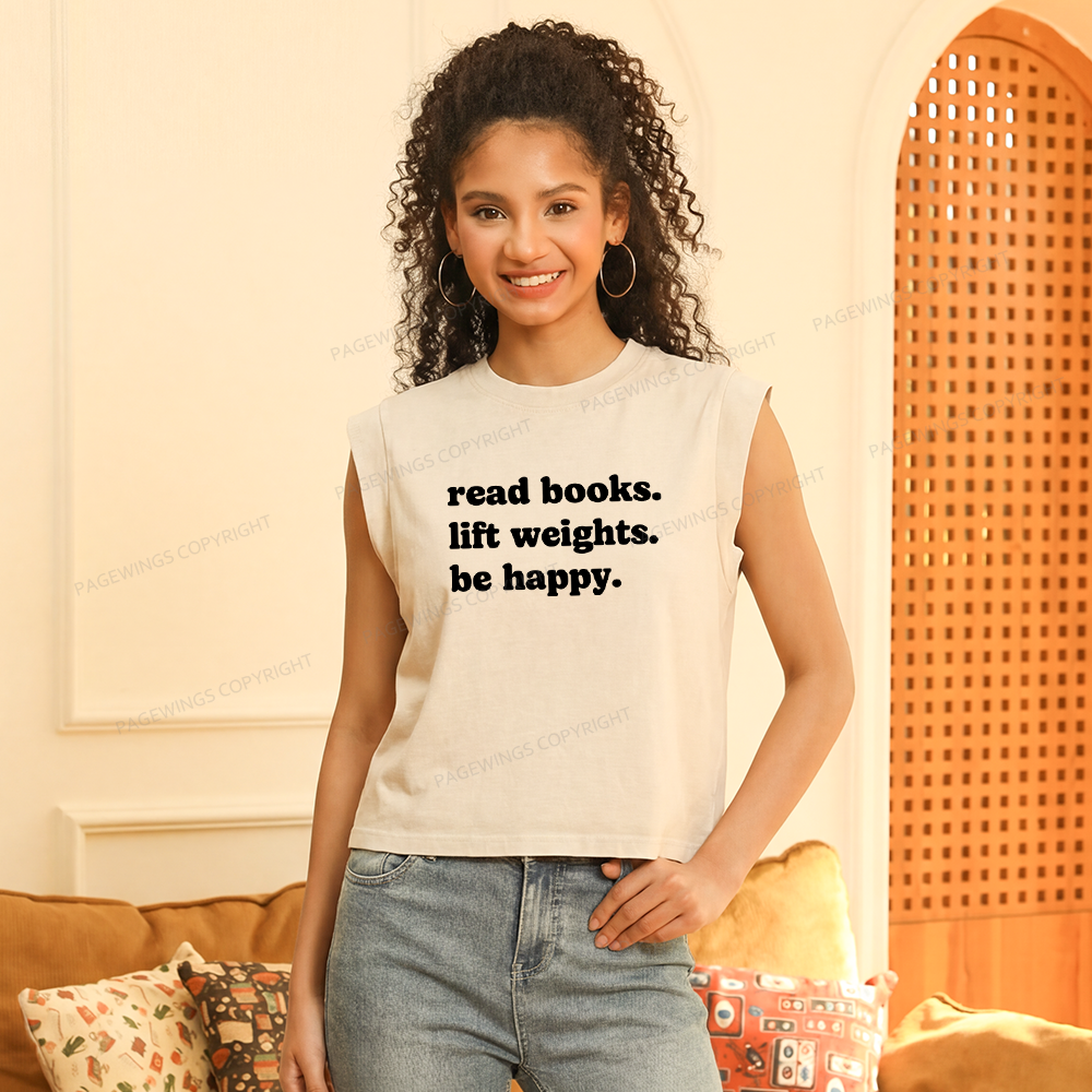 Pagewings Book Lover Gym Women's Washed Tank Top