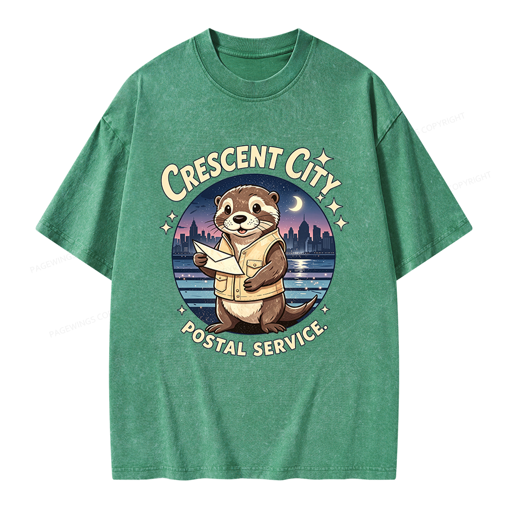 Pagewings Fantasy Reader Unisex Washed T-shirt