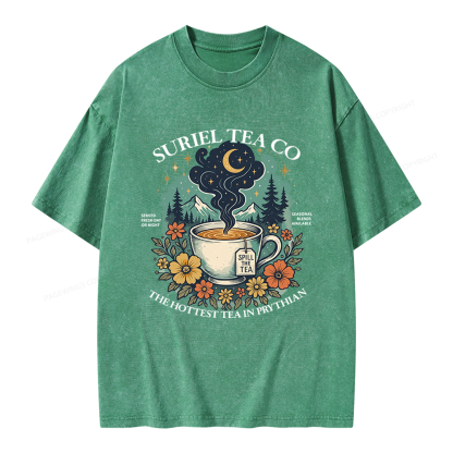 Pagewings Fantasy Bookish Unisex Washed T-shirt