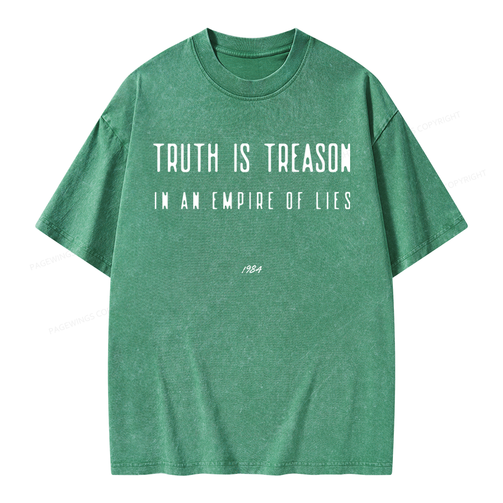 Pagewings Dystopian Book Lover Unisex Washed T-shirt