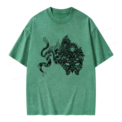 Pagewings Fantasy Bookish Unisex Washed T-shirt