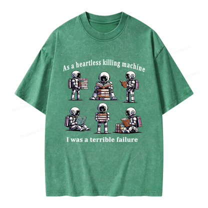 Pagewings Sci Fi Bookish Unisex Washed T-shirt