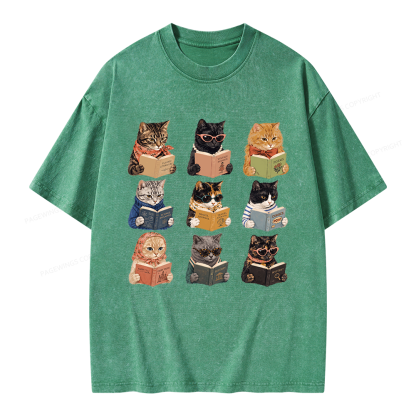 Pagewings Fashion Book Lover Unisex Washed T-shirt