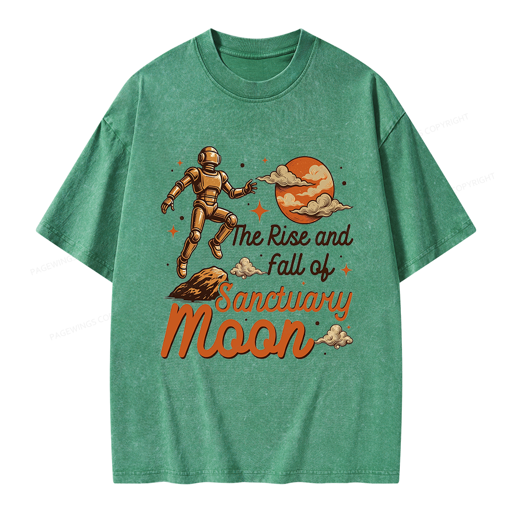 Pagewings Sci Fi Bookish Unisex Washed T-shirt