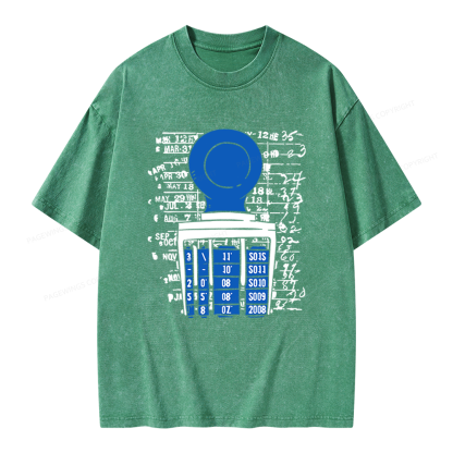 Pagewings Books Library Stamp Unisex Washed T-shirt