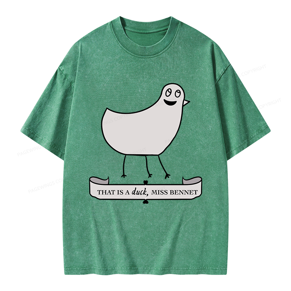 Pagewings That Is A Duck Unisex Washed T-shirt
