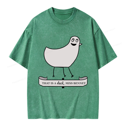 Pagewings That Is A Duck Unisex Washed T-shirt