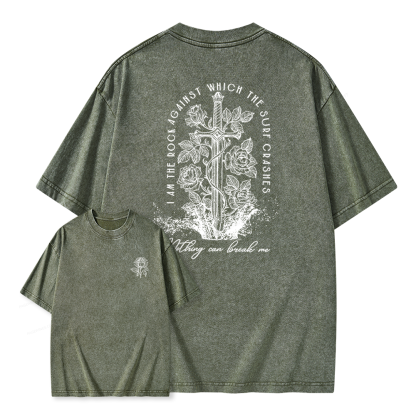 Pagewings Nesta I Am the Rock Unisex Washed T-shirt