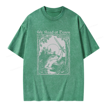 Pagewings We Read At Dawn Unisex Washed T-shirt