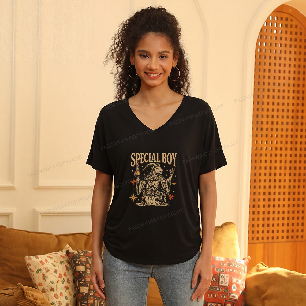 Pagewings Sci Fi Bookish16416 Soft Women's Modal V-neck T-shirt